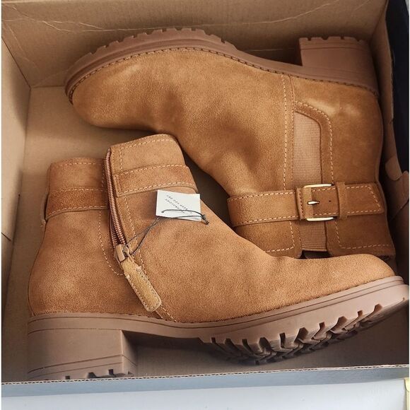 New! Cole Haan Catherine Bootie - Golden Honey Size 7 - Picture 2 of 7